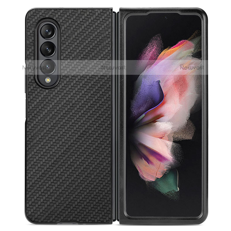Ultra-thin Silicone Gel Soft Case Cover with Magnetic S02D for Samsung Galaxy Z Fold3 5G