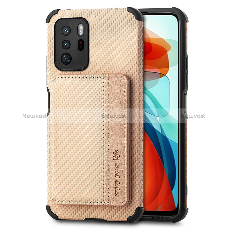 Ultra-thin Silicone Gel Soft Case Cover with Magnetic S02D for Xiaomi Poco X3 GT 5G