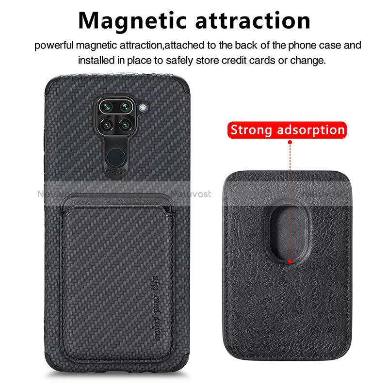 Ultra-thin Silicone Gel Soft Case Cover with Magnetic S02D for Xiaomi Redmi 10X 4G