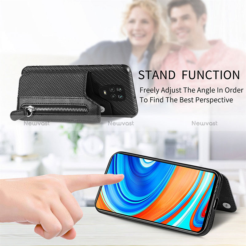 Ultra-thin Silicone Gel Soft Case Cover with Magnetic S02D for Xiaomi Redmi Note 9 Pro