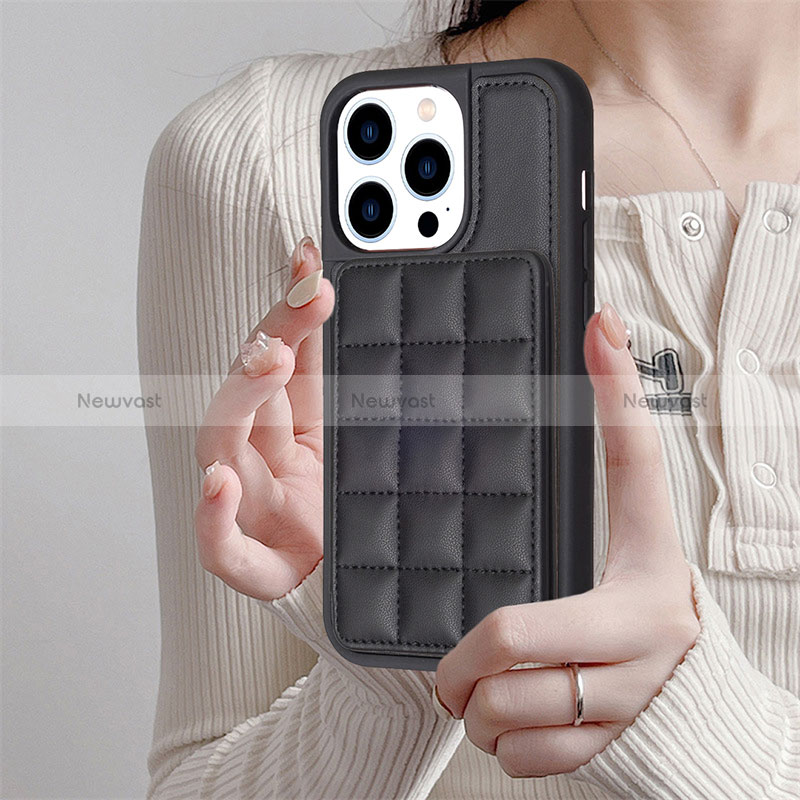 Ultra-thin Silicone Gel Soft Case Cover with Magnetic S03D for Apple iPhone 14 Pro