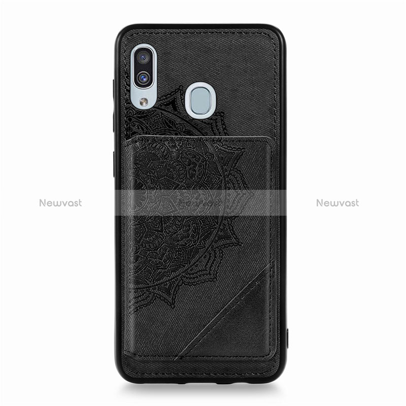 Ultra-thin Silicone Gel Soft Case Cover with Magnetic S03D for Samsung Galaxy A30