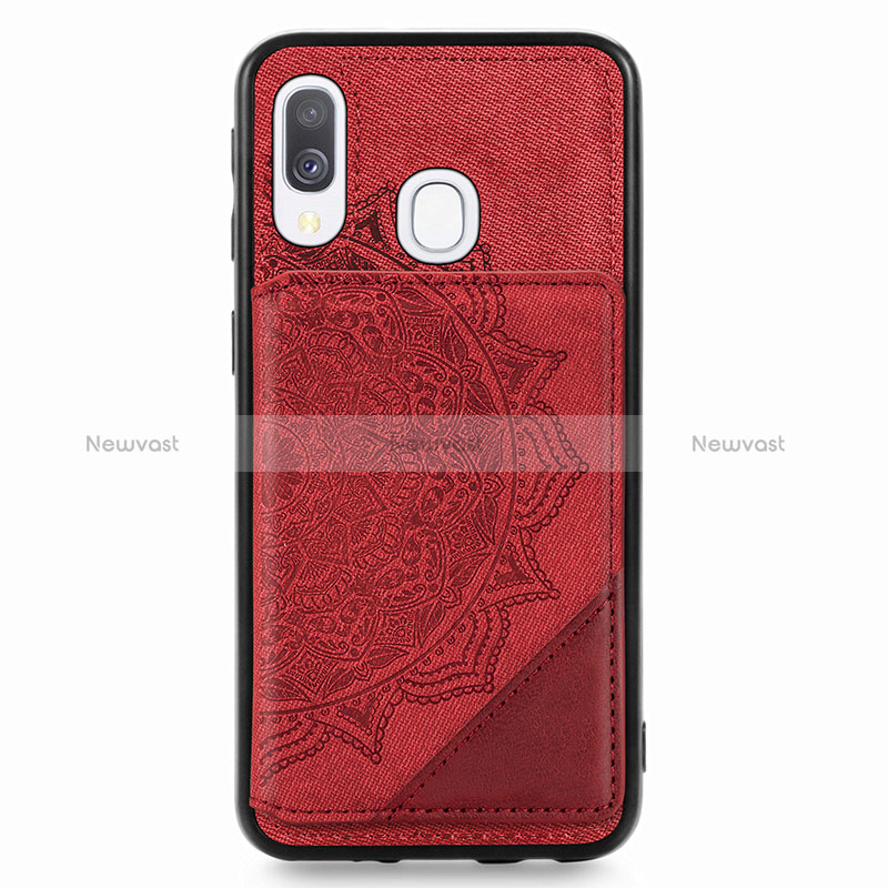 Ultra-thin Silicone Gel Soft Case Cover with Magnetic S03D for Samsung Galaxy A40