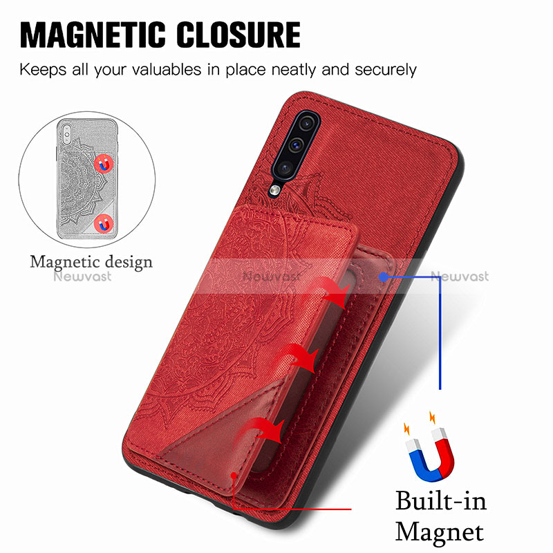 Ultra-thin Silicone Gel Soft Case Cover with Magnetic S03D for Samsung Galaxy A50S