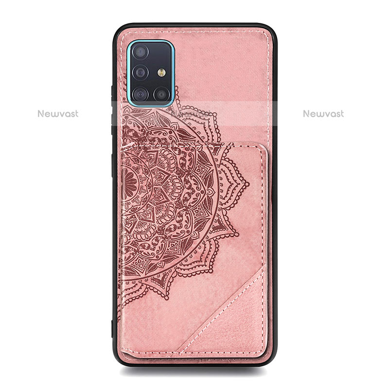 Ultra-thin Silicone Gel Soft Case Cover with Magnetic S03D for Samsung Galaxy A51 4G