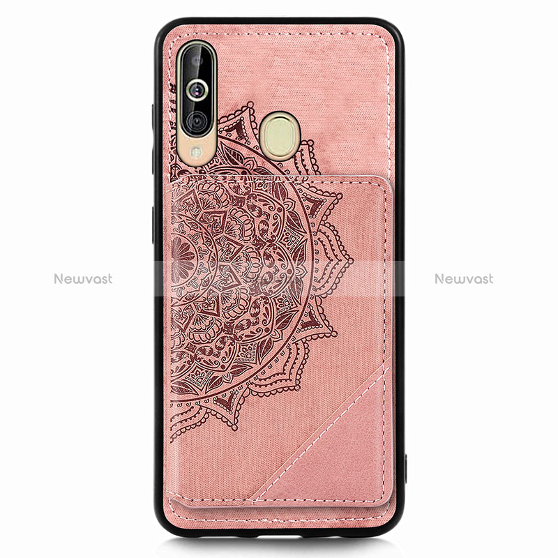 Ultra-thin Silicone Gel Soft Case Cover with Magnetic S03D for Samsung Galaxy A60