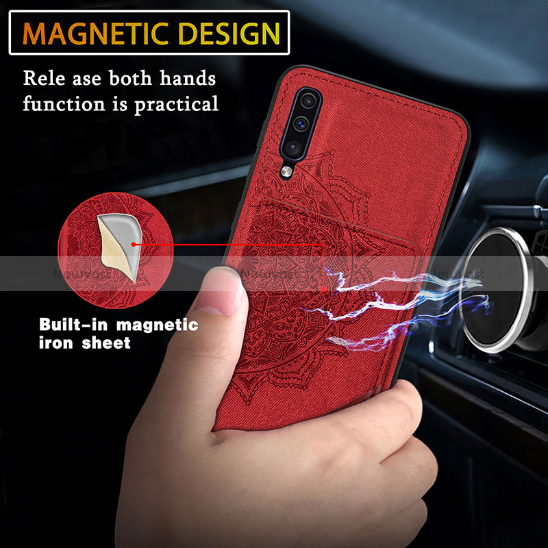 Ultra-thin Silicone Gel Soft Case Cover with Magnetic S03D for Samsung Galaxy A70