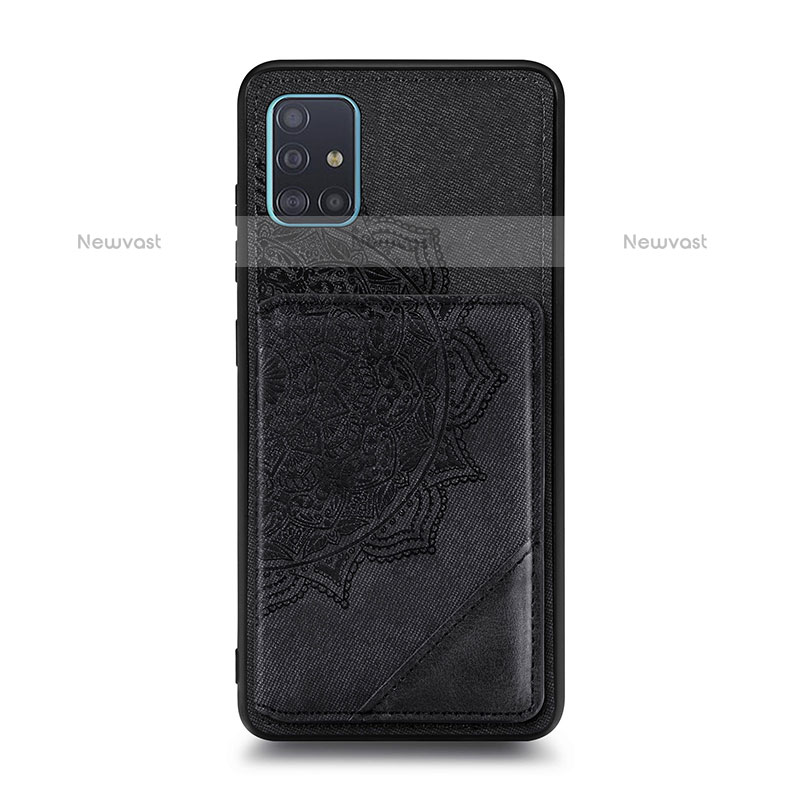 Ultra-thin Silicone Gel Soft Case Cover with Magnetic S03D for Samsung Galaxy A71 4G A715
