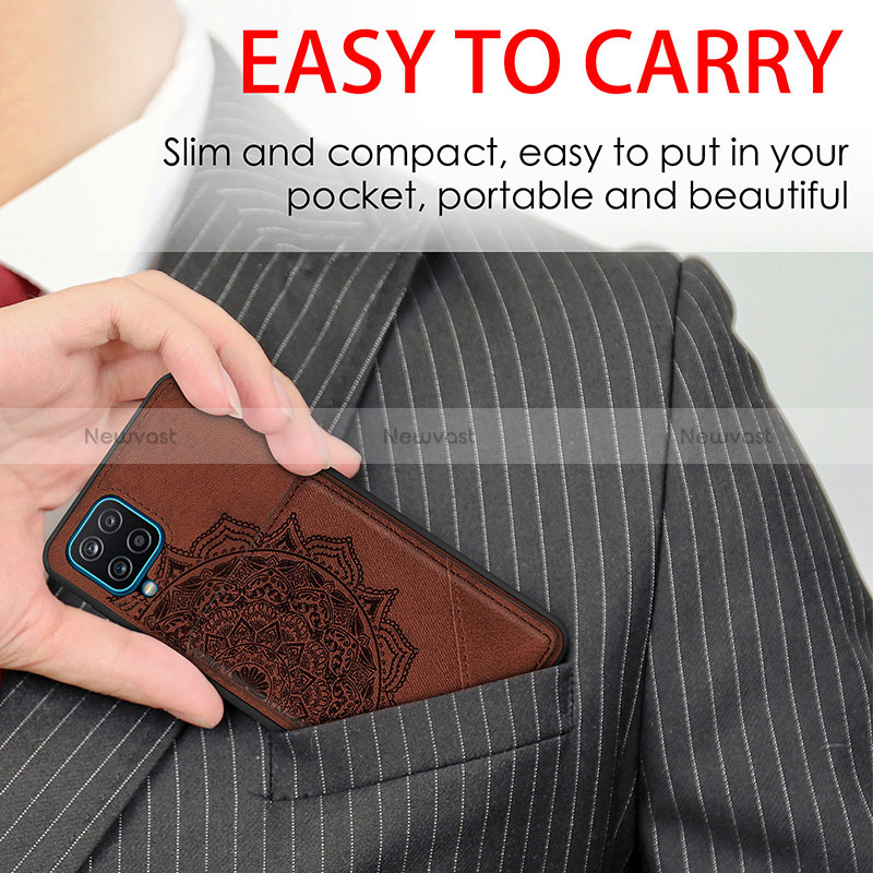 Ultra-thin Silicone Gel Soft Case Cover with Magnetic S03D for Samsung Galaxy M12