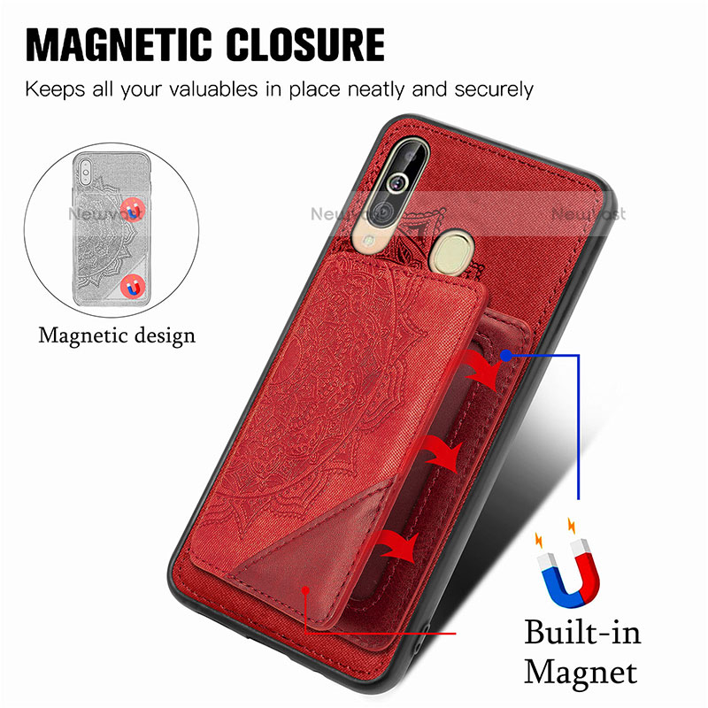 Ultra-thin Silicone Gel Soft Case Cover with Magnetic S03D for Samsung Galaxy M40