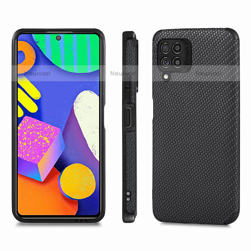 Ultra-thin Silicone Gel Soft Case Cover with Magnetic S03D for Samsung Galaxy M62 4G Black