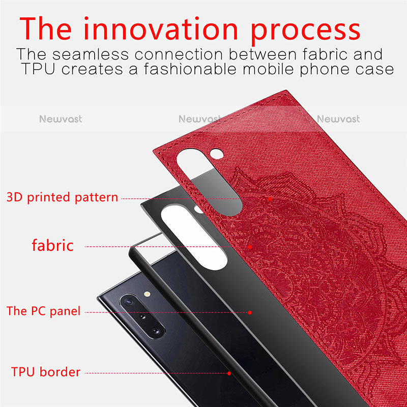 Ultra-thin Silicone Gel Soft Case Cover with Magnetic S03D for Samsung Galaxy Note 10 5G