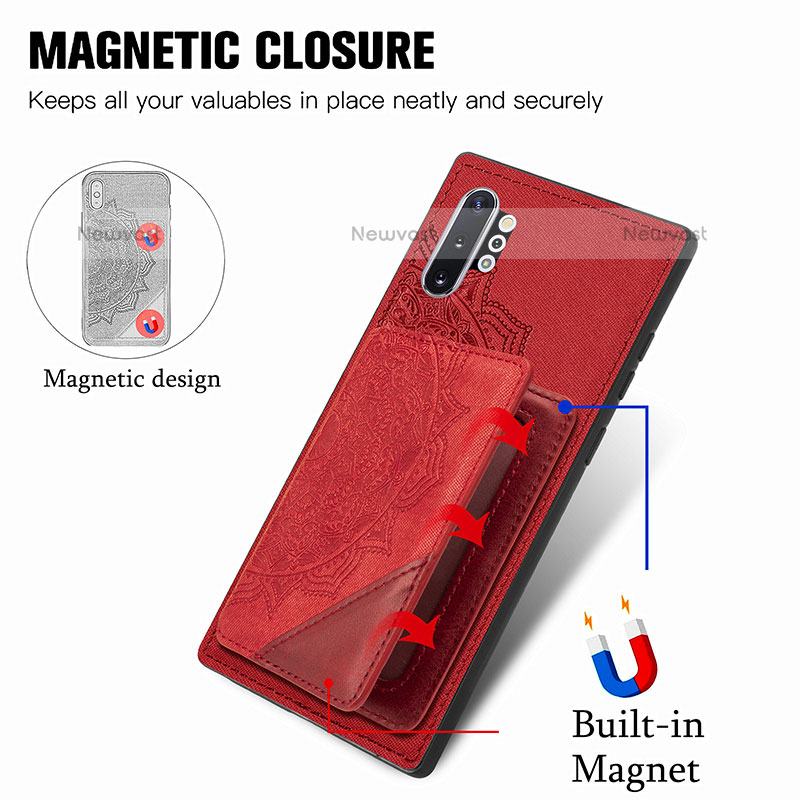 Ultra-thin Silicone Gel Soft Case Cover with Magnetic S03D for Samsung Galaxy Note 10 Plus 5G