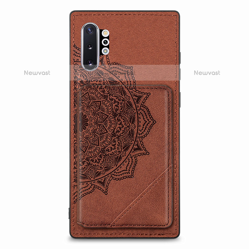 Ultra-thin Silicone Gel Soft Case Cover with Magnetic S03D for Samsung Galaxy Note 10 Plus 5G