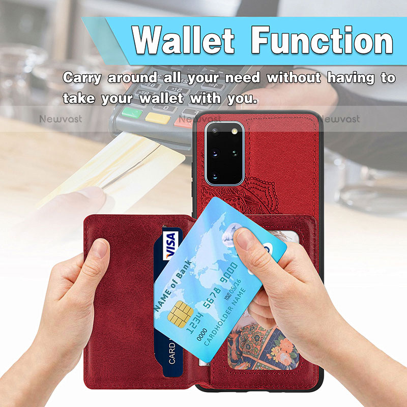 Ultra-thin Silicone Gel Soft Case Cover with Magnetic S03D for Samsung Galaxy S20 Plus