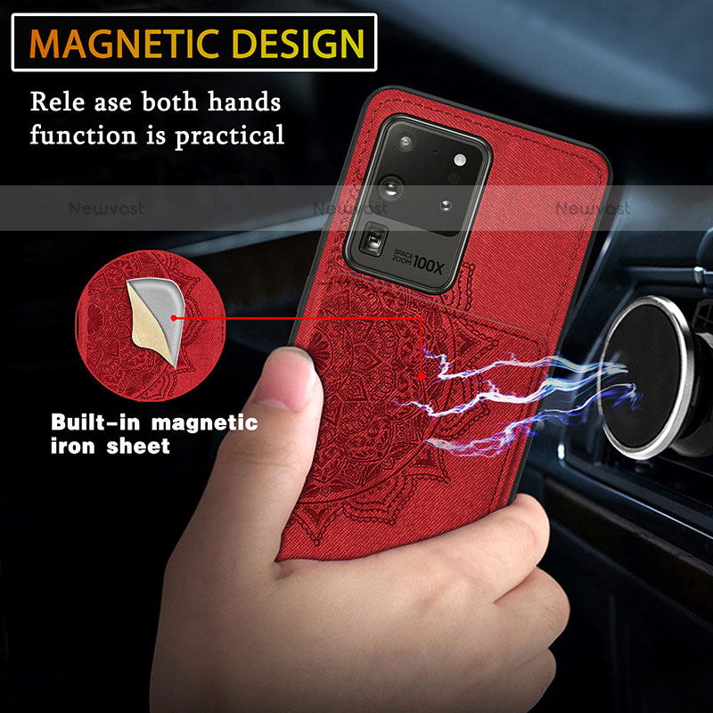 Ultra-thin Silicone Gel Soft Case Cover with Magnetic S03D for Samsung Galaxy S20 Ultra 5G