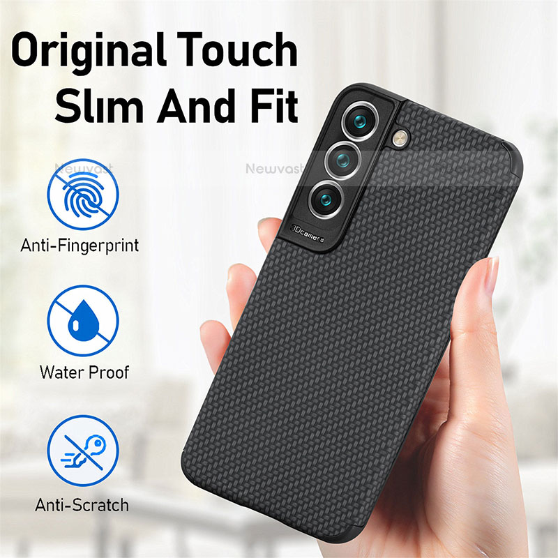 Ultra-thin Silicone Gel Soft Case Cover with Magnetic S03D for Samsung Galaxy S21 Plus 5G