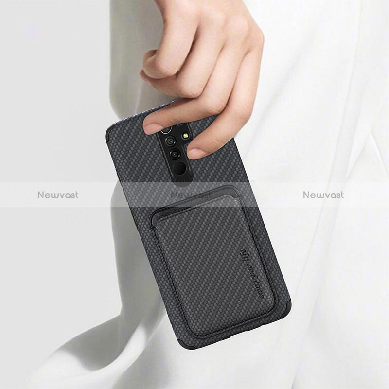 Ultra-thin Silicone Gel Soft Case Cover with Magnetic S03D for Xiaomi Redmi 9