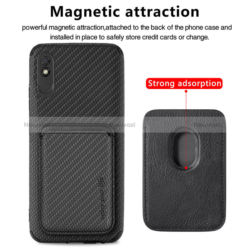 Ultra-thin Silicone Gel Soft Case Cover with Magnetic S03D for Xiaomi Redmi 9A
