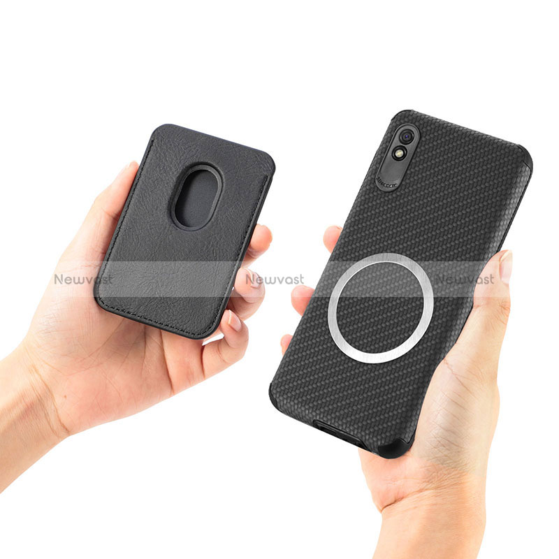 Ultra-thin Silicone Gel Soft Case Cover with Magnetic S03D for Xiaomi Redmi 9AT