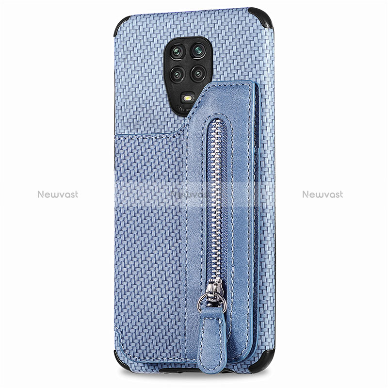 Ultra-thin Silicone Gel Soft Case Cover with Magnetic S03D for Xiaomi Redmi Note 9 Pro