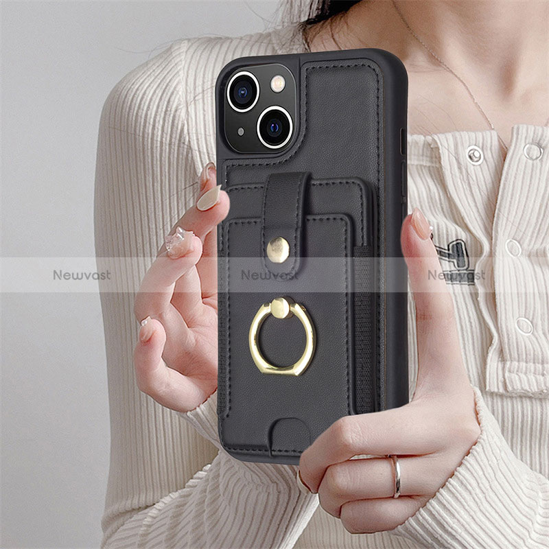 Ultra-thin Silicone Gel Soft Case Cover with Magnetic S04D for Apple iPhone 13
