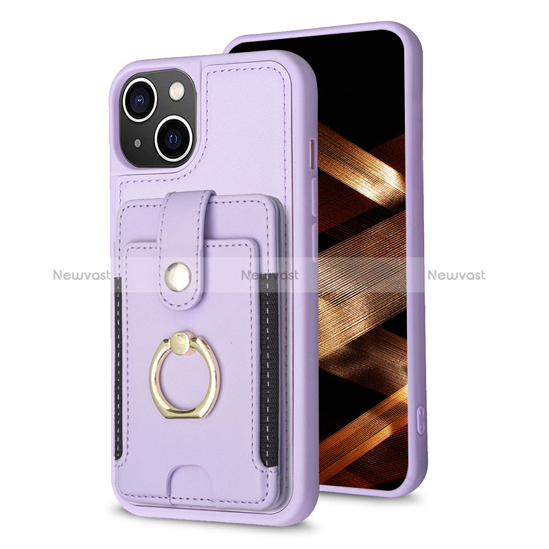 Ultra-thin Silicone Gel Soft Case Cover with Magnetic S04D for Apple iPhone 13