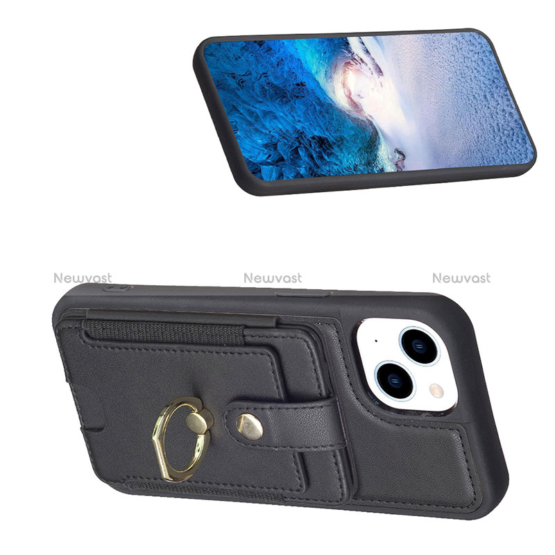 Ultra-thin Silicone Gel Soft Case Cover with Magnetic S04D for Apple iPhone 14 Plus