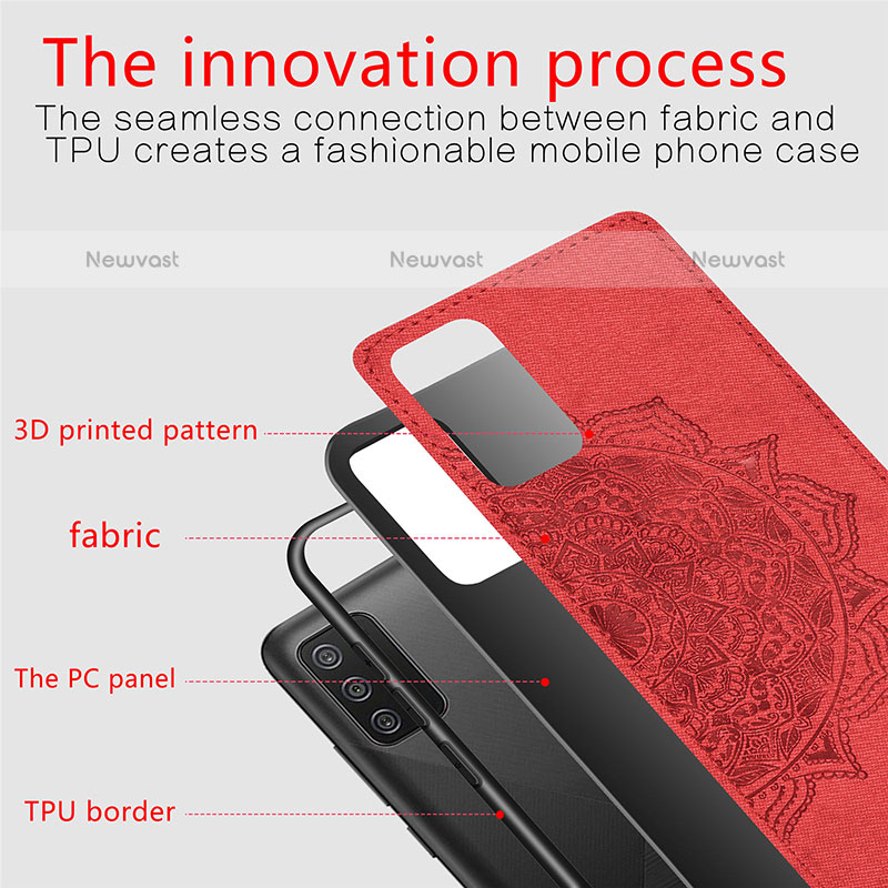 Ultra-thin Silicone Gel Soft Case Cover with Magnetic S04D for Samsung Galaxy A02s