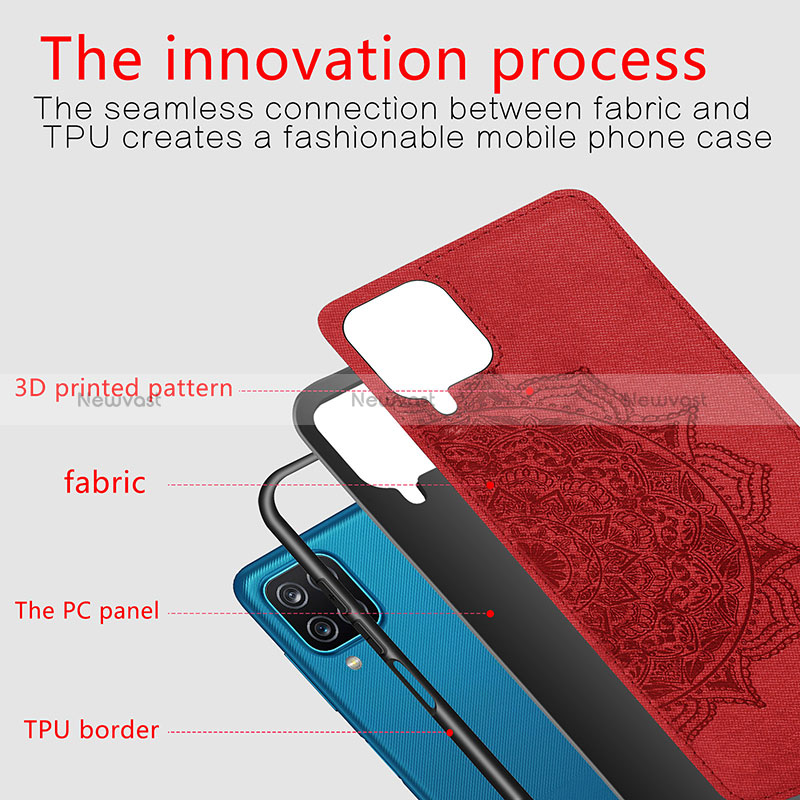 Ultra-thin Silicone Gel Soft Case Cover with Magnetic S04D for Samsung Galaxy A12 Nacho