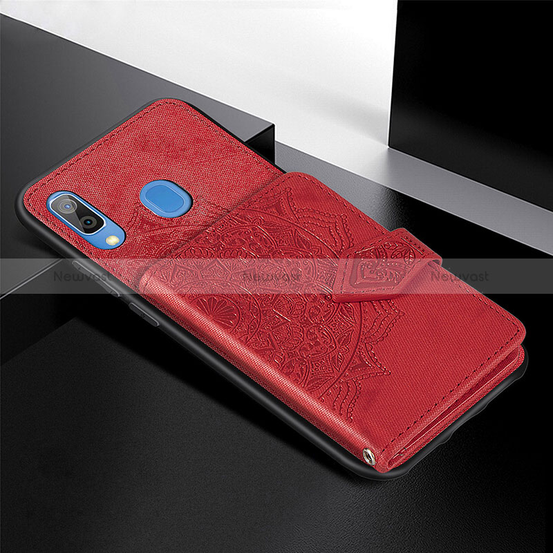 Ultra-thin Silicone Gel Soft Case Cover with Magnetic S04D for Samsung Galaxy A30