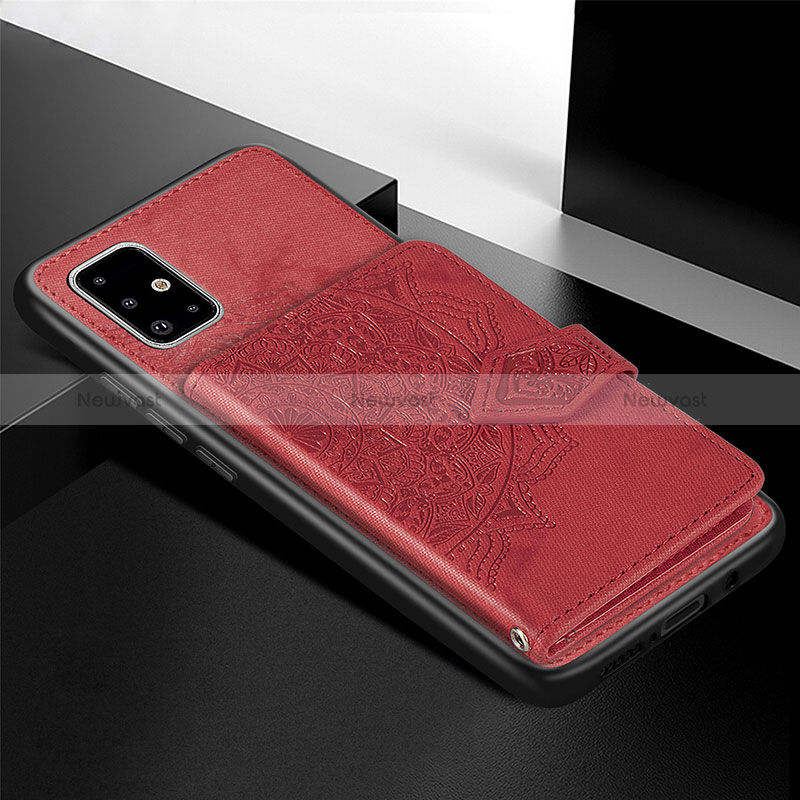 Ultra-thin Silicone Gel Soft Case Cover with Magnetic S04D for Samsung Galaxy A51 5G
