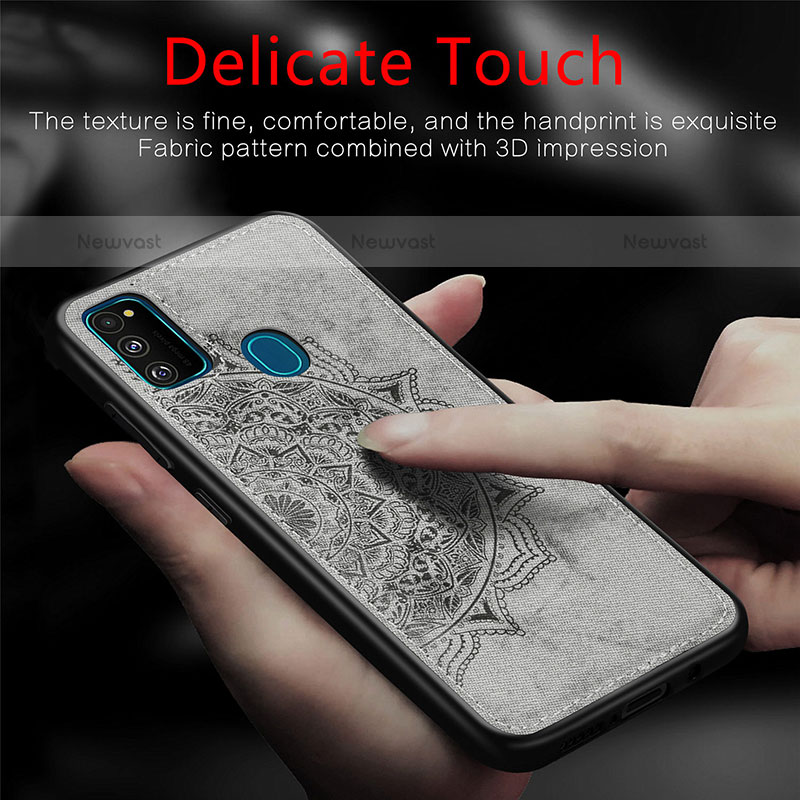 Ultra-thin Silicone Gel Soft Case Cover with Magnetic S04D for Samsung Galaxy M21