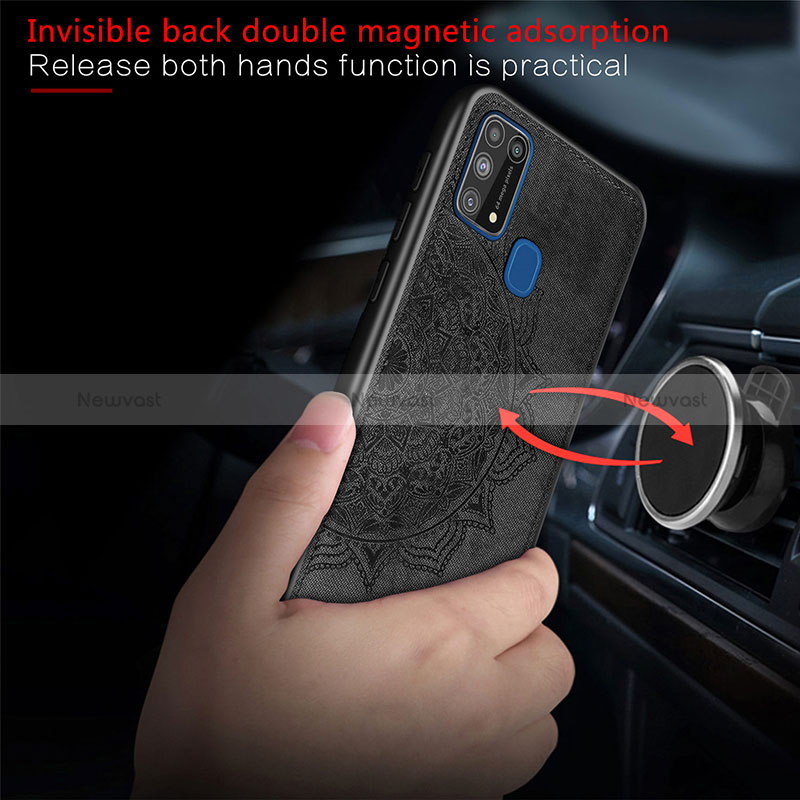 Ultra-thin Silicone Gel Soft Case Cover with Magnetic S04D for Samsung Galaxy M31 Prime Edition