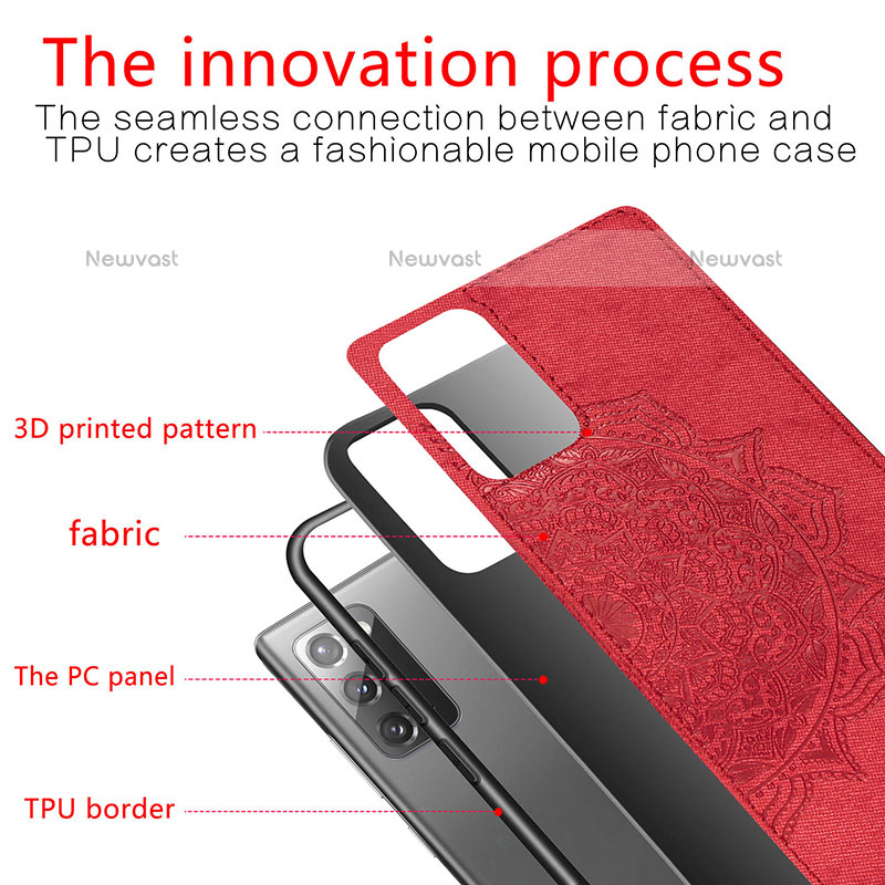 Ultra-thin Silicone Gel Soft Case Cover with Magnetic S04D for Samsung Galaxy Note 20 5G