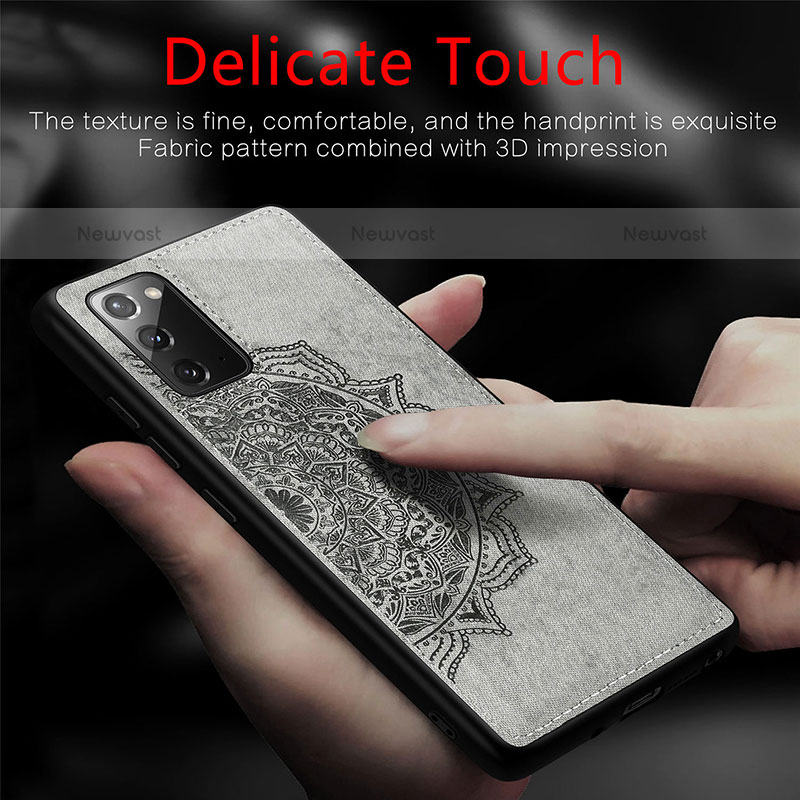 Ultra-thin Silicone Gel Soft Case Cover with Magnetic S04D for Samsung Galaxy Note 20 5G