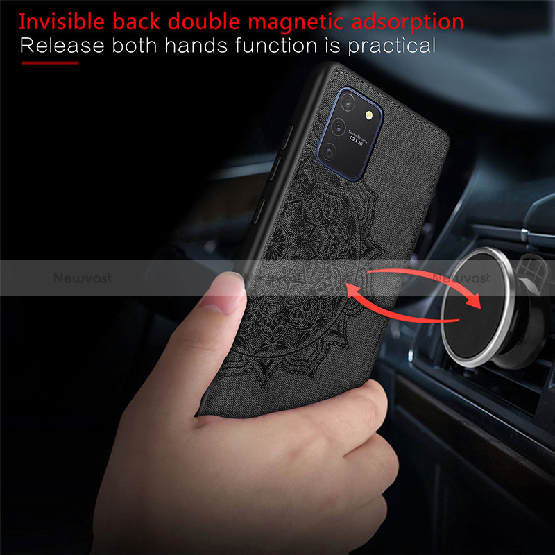 Ultra-thin Silicone Gel Soft Case Cover with Magnetic S04D for Samsung Galaxy S10 Lite