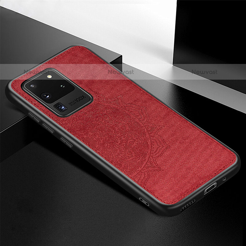 Ultra-thin Silicone Gel Soft Case Cover with Magnetic S04D for Samsung Galaxy S20 Ultra