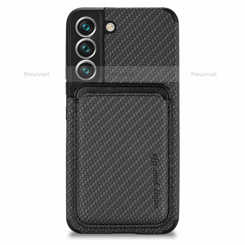 Ultra-thin Silicone Gel Soft Case Cover with Magnetic S04D for Samsung Galaxy S21 5G