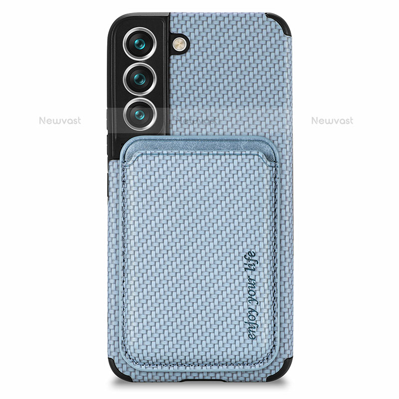 Ultra-thin Silicone Gel Soft Case Cover with Magnetic S04D for Samsung Galaxy S21 5G