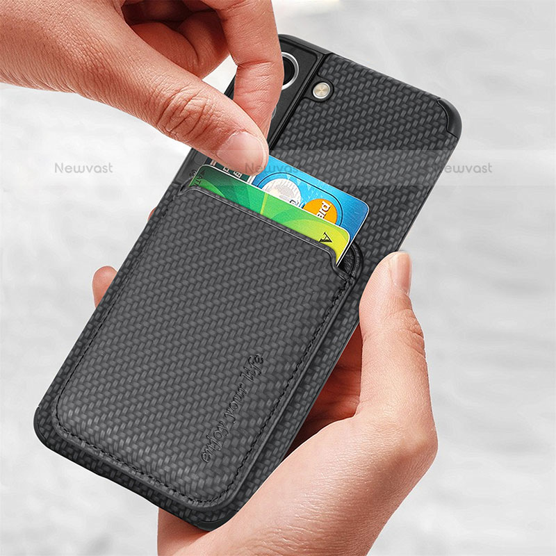 Ultra-thin Silicone Gel Soft Case Cover with Magnetic S04D for Samsung Galaxy S21 5G