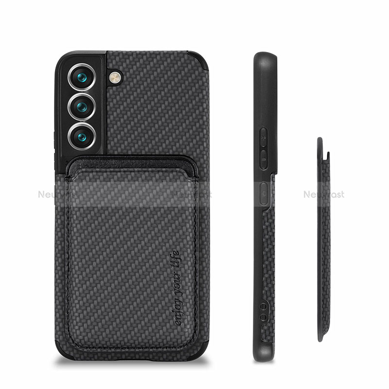 Ultra-thin Silicone Gel Soft Case Cover with Magnetic S04D for Samsung Galaxy S22 Plus 5G