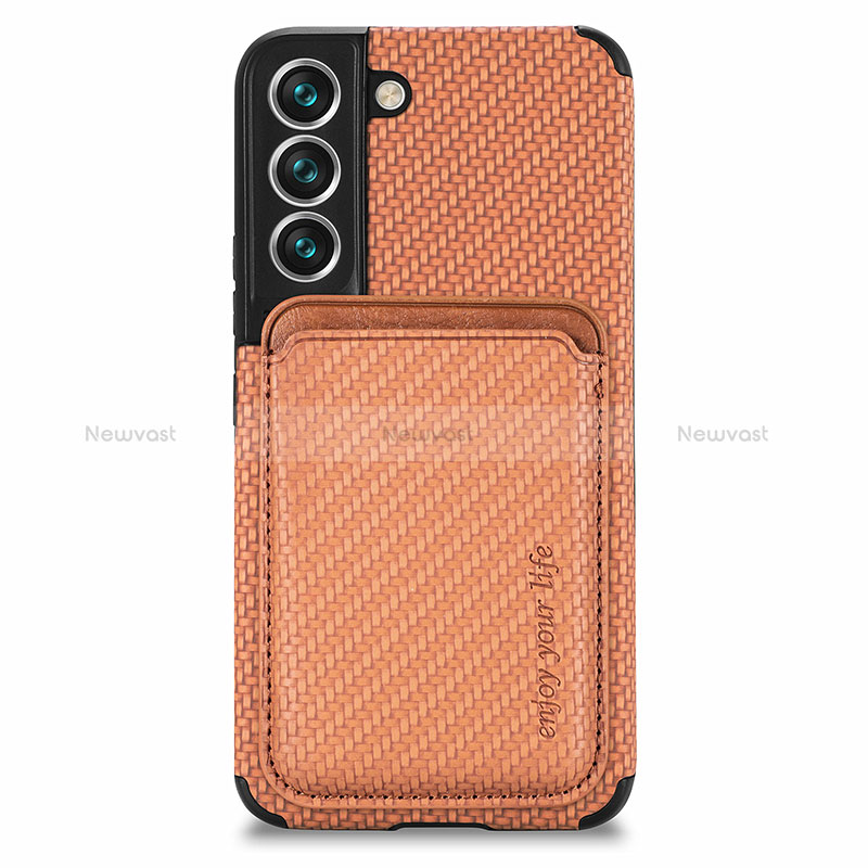 Ultra-thin Silicone Gel Soft Case Cover with Magnetic S04D for Samsung Galaxy S22 Plus 5G