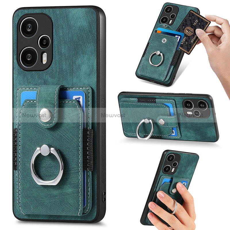 Ultra-thin Silicone Gel Soft Case Cover with Magnetic S04D for Xiaomi Poco F5 5G