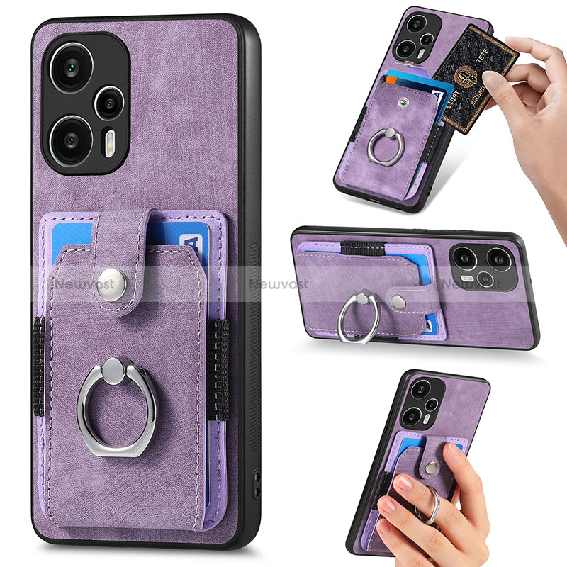 Ultra-thin Silicone Gel Soft Case Cover with Magnetic S04D for Xiaomi Poco F5 5G