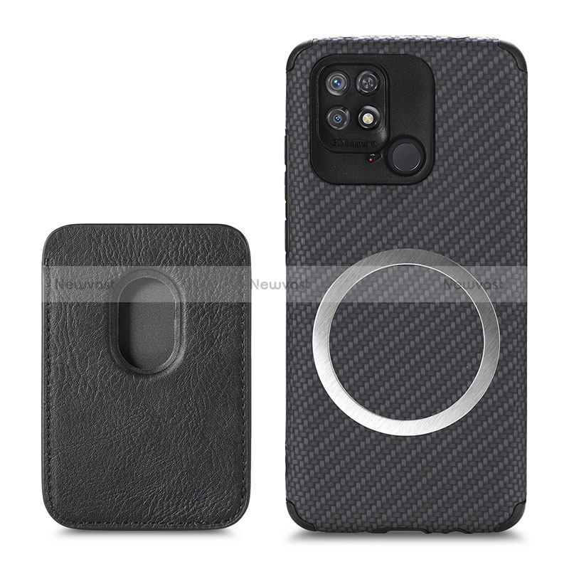 Ultra-thin Silicone Gel Soft Case Cover with Magnetic S04D for Xiaomi Redmi 10C 4G