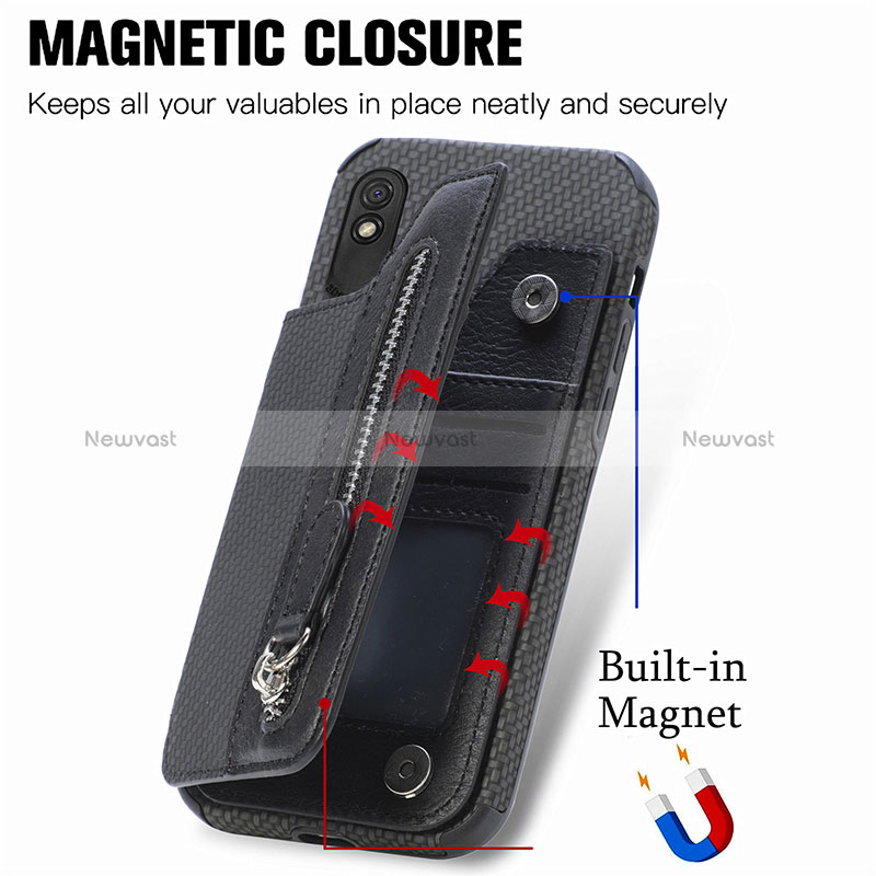 Ultra-thin Silicone Gel Soft Case Cover with Magnetic S04D for Xiaomi Redmi 9A