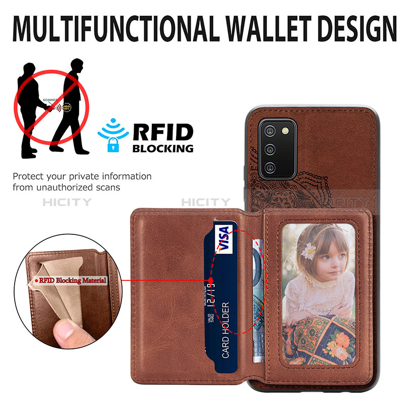 Ultra-thin Silicone Gel Soft Case Cover with Magnetic S05D for Samsung Galaxy A03s