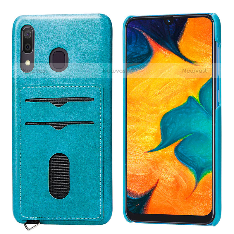 Ultra-thin Silicone Gel Soft Case Cover with Magnetic S05D for Samsung Galaxy A20
