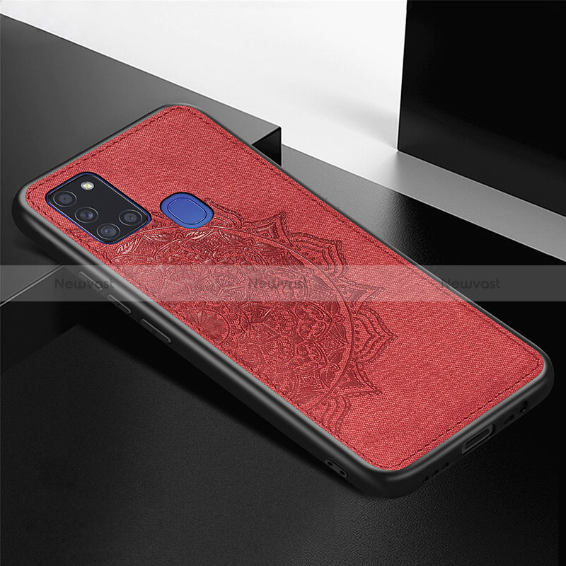 Ultra-thin Silicone Gel Soft Case Cover with Magnetic S05D for Samsung Galaxy A21s